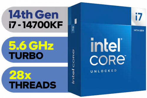 CPU Intel Core i7-14700KF 20Core 28Threads (New)