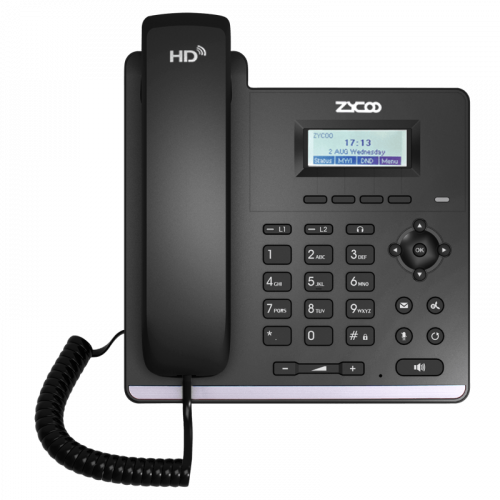 Zycoo CooFone H81PA IP Phone 2 SIP Lines HD Voice POE and Adapter