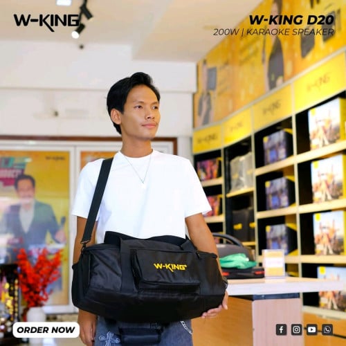 កាបូបដាក់បាស មាន3ស្រទាប់អាចការពារទឹក#Speaker Bag