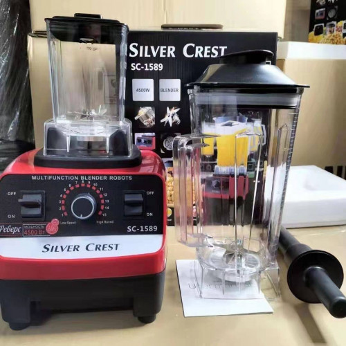 The blender can beat ice cubes.
