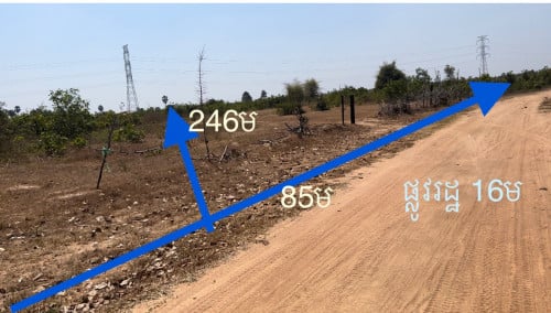 ដីផ្លូវ51ជាង2ហិកតា ក្បែរសាលាសង្កាត់ក្សេមក្សាន្តលក់ចុះ30%