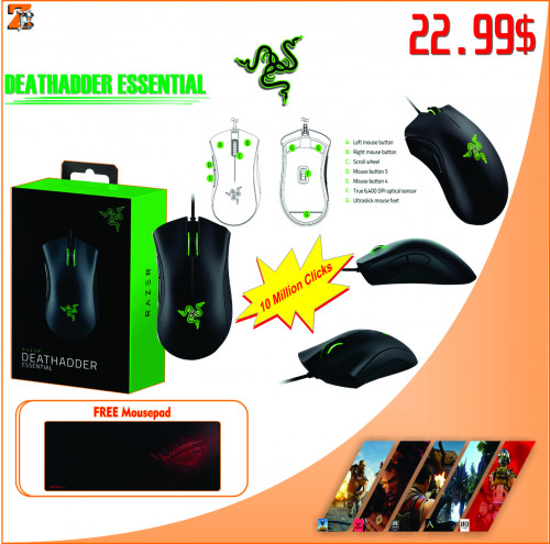 (NEW) Razer DeathAdder Essential Gaming Mouse