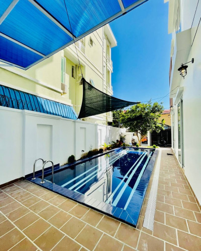 Modern And Swimming Pool Villa For Rent Near Russian Market, 04 Beds, Some Furnished, 2,500$