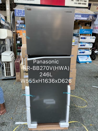 Panasonic NR-BB270V(HWA)(ទូរទឹកកកម៉ាកទ្វារ ២ថ្មី/ new 2 doors refrigerator 246L)
