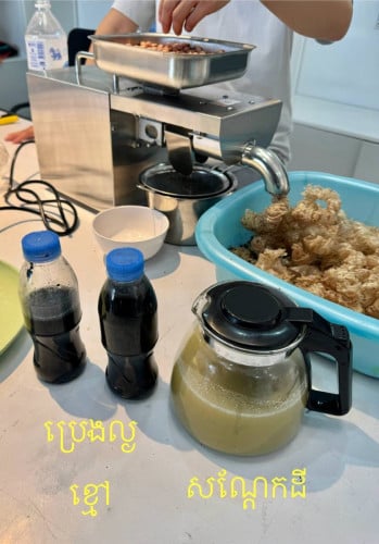 ម៉ាស៊ីនគៀបប្រេងឆា សរីរាង្គធម្មជាតិពិតៗ