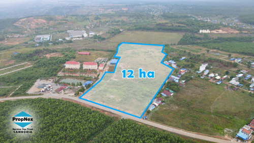 ដីលក់12 ហិចតានៅក្រុងព្រះសីហនុ - តំលៃត្រឹមពាក់កណ្តាលទីផ្សារ