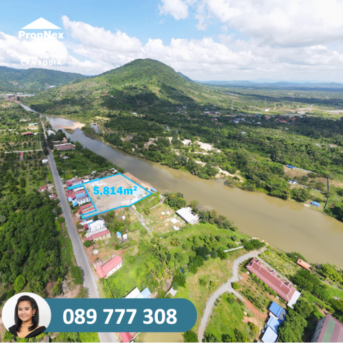 Cheap Land For Sale in Kampot! - River & Mountain View