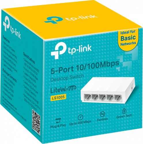 Tp-link 5-port 10/100Mbps Desktop Switch LiteWave LS1005