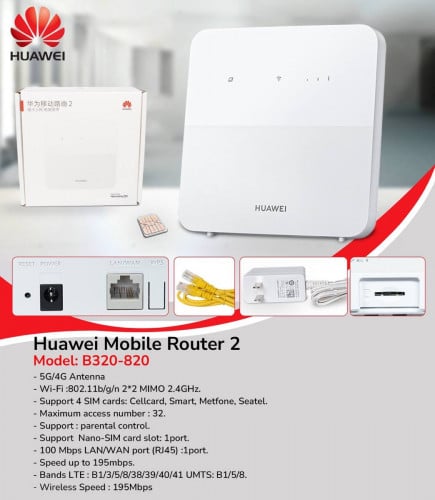 HUAWEI B535-836 SimCard 4G CPE Router