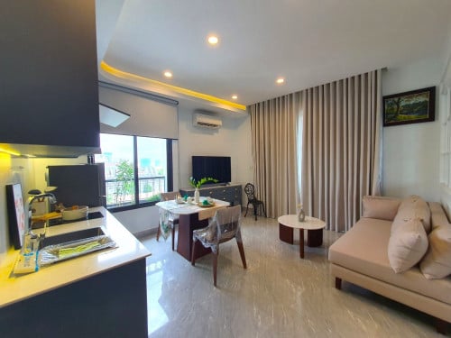 Modern 1BR | Apartment for Rent in Tonle Bassac with Balcony | $600💚