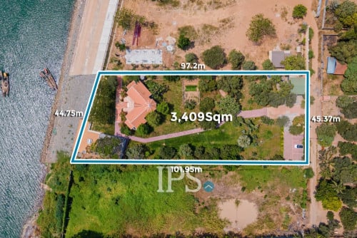 ដីដ៏កម្រទំហំ 3,409m² #សម្រាប់លក់ - នៅតាមបណ្តោយទន្លេមេគង្គ ក្នុងខេត្តកណ្តាល📍