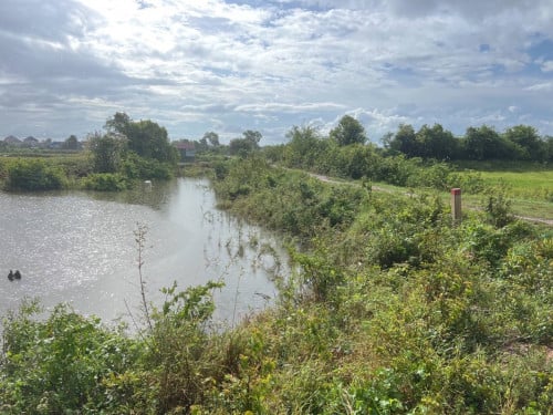 ដីកែងផ្លូវ40 មានស្រះទឹកស្រាប់