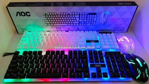 Keyboard and Mouse RGB AOC KM100 New in box 100%