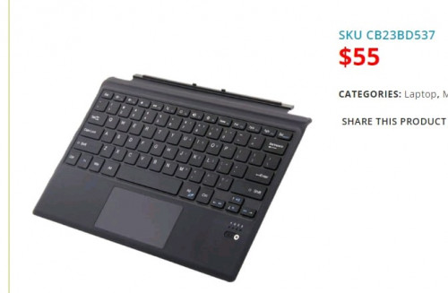 Bluetooth keyboard for tablet