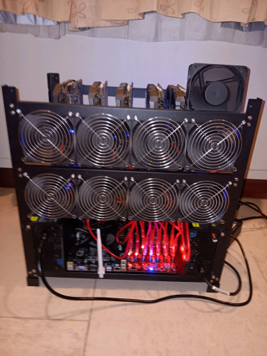 Crypto Mining Rig Includes 12 Nvidia P102 GPU