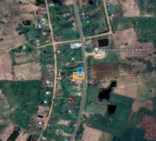 ក្រចេះ ផ្លូវជាតិលេខ 7 ទំហំ 22m x 60m តម្លៃចរចា