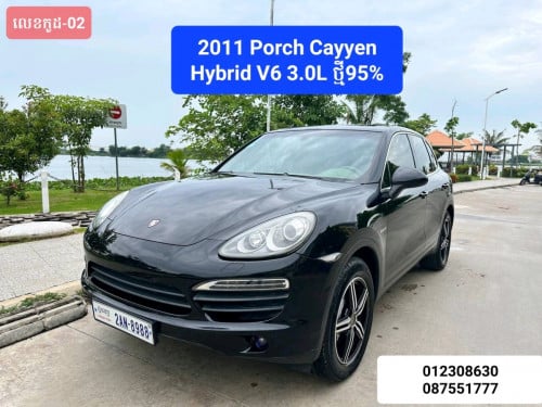 មហាថ្មី ថ្នាំសុីនសឹង១ជុំ ផ្លាកលេខពិសេស 2011 Porch Cayyen Sport Hybrid ម៉ាសុីនសាំង3.0L