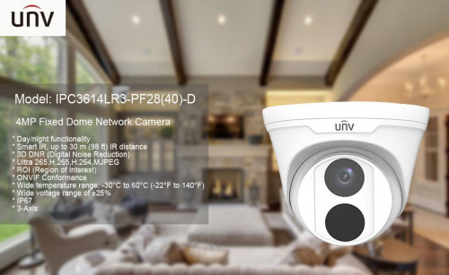 IP Camera UNV IPC3614LR3-PF28(40)-D   