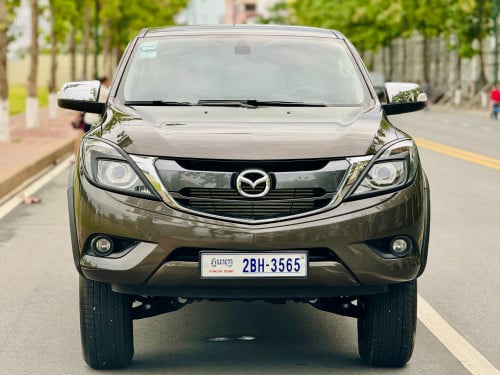 #MAZDA BT50 2020 ម៉ាសុីនធំ 3.2 អូតូកាប់ពីតាស់​ ពណ៌សូកូឡា