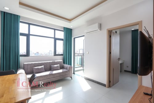 Video Viewing OK | 1 Bedroom Serviced Apartment For Rent in Boeng Trabaek