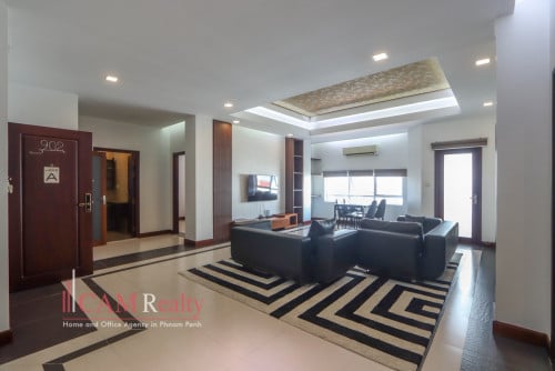 프놈펜 아파트 렌트 2 bedroom serviced apartment for rent in BKK1 Phnom Penh