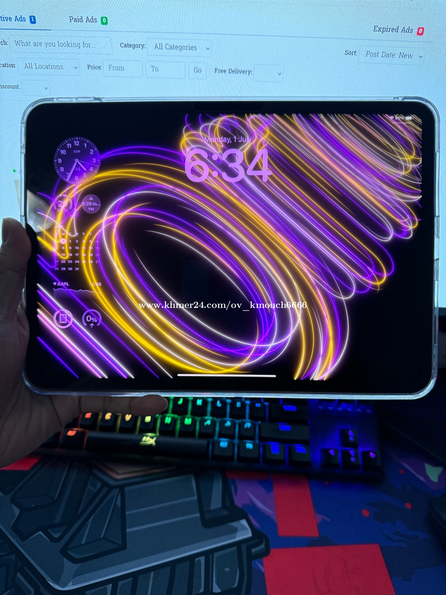 iPad Pro M4 sim/wifi 256GB sell តំលៃ 1099.00 ក្នុង ទឹកល្អក់ទី ៣, ទួលគោក, ភ្នំពេញ, កម្ពុជា Ov