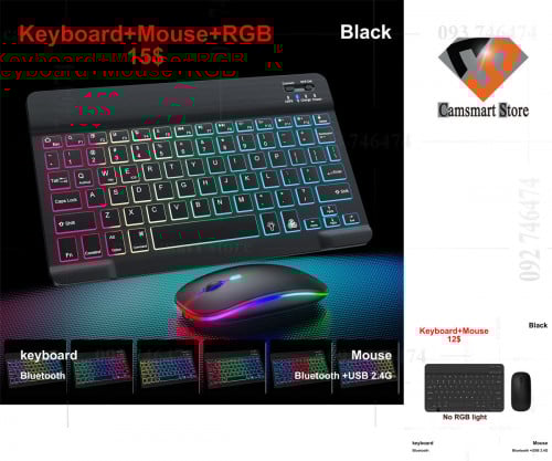 Bluetooth Wireless Keyboard Mouse For Android IOS Windows
