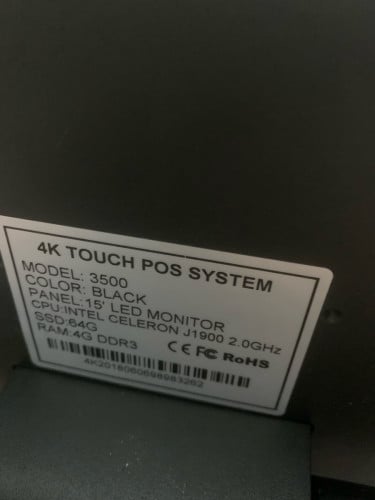 4k touch pos system ចង់ដូរជាមួយ speaker រឺ ទូរស័ព្ទ