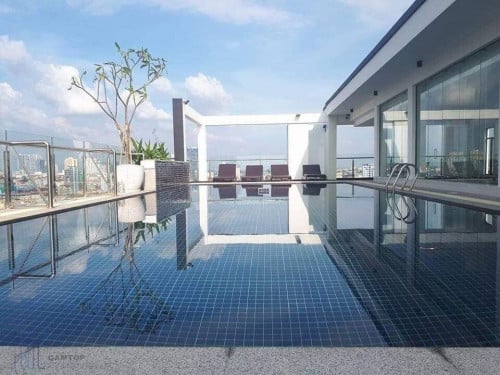 Studio Room Modern Apartment For Rent In Phsar Derm Thkov With Pool