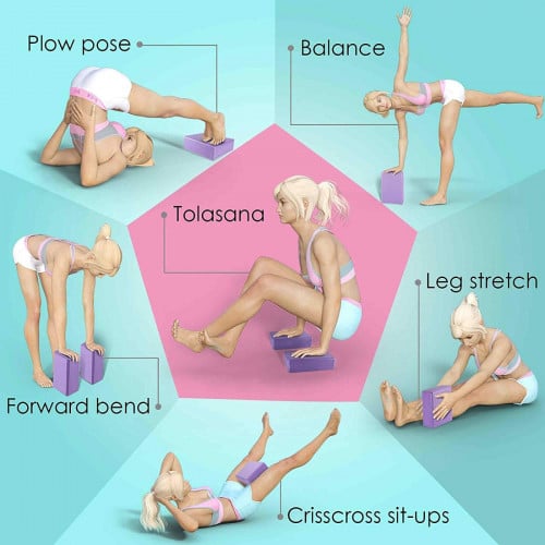 YOGA BLOCK MIX COLORS