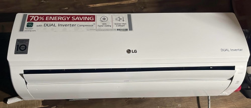 LG 1hp inverter សេរីថ្មី 2024 នៅក្នុងការធានាក្រុមហ៊ុន 8ខែ