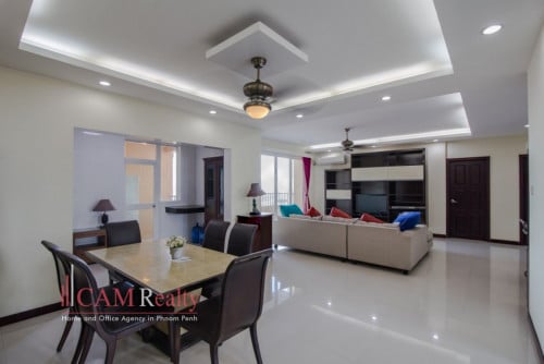 Spacious 5 bedrooms condominium for rent in Bassac Garden City, close to Diamond Island, Phnom Penh
