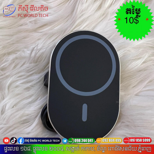 Wireless car Charger ๐๐ป Mangnetic 15 W ๐๐ป price : 10$
