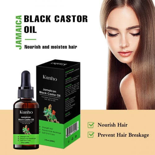 Castor Oil 60ml Good for hair Nourish hair and prevent hair breakage ប្រេងល្ហុង