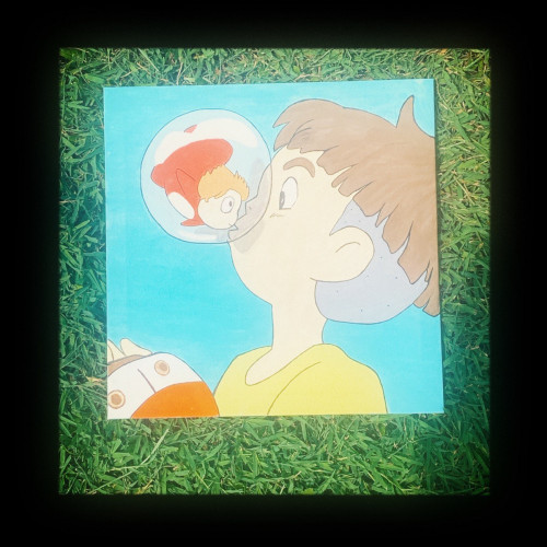 Ponyo Acryllic Painting