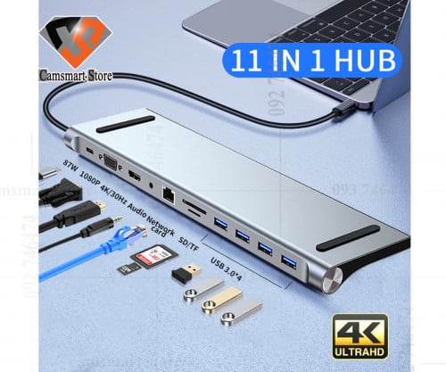 11-in-1 type-c hub usb3.0 multi-interface expansion usb c hub docking station