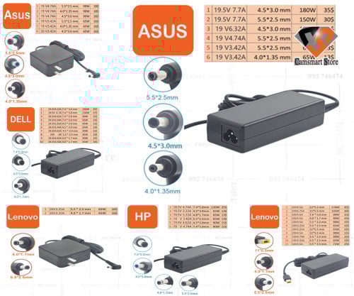 HP ASUS Dell Lenovo Sumang SONY Toshiba Adapter Laptop Charger for computer Power Supply