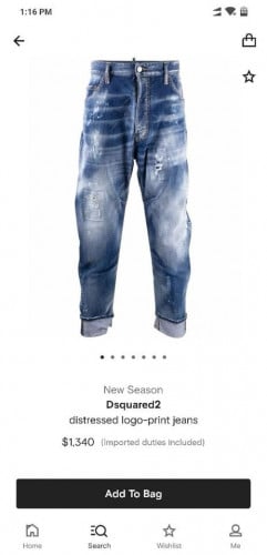 DSQUARED2 Original ហ្សុីន 97%