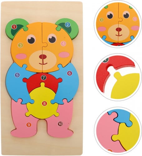 Puzzle Building Blocks Puzzles Preschool Educational Toy