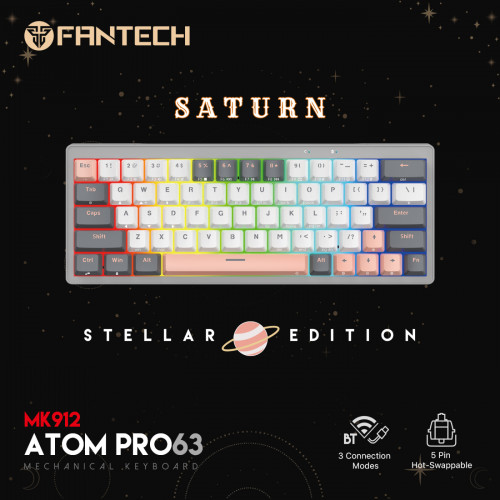 Fantech MK912 ATOM Pro63 Saturn Gaming Keyboard 