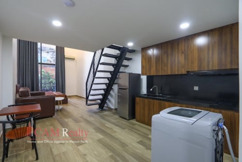 Loft 1 Bedrood Apartment For Rent in Daun Penh (near Riverside Park)