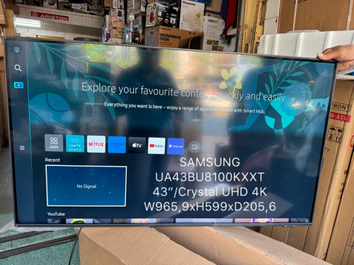 SAMSUNG UA43BU8100KXXT( ទូរទស្សន៏ថ្មីទំហំ 43” 4K /UHD TV 43”)