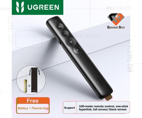 UGREEN Wireless Presenter Presentation Remote Clicker Laser Pointer 2.4GHz