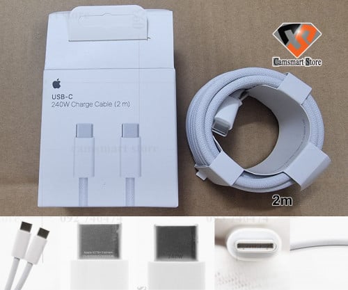 Apple 240W USB-C Charge Cable 2m Fast Charging for iPhone iPad iMac MacBook