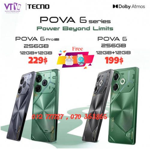 Tecno Pova 6pro ( ថ្មី ធានា១ឆ្នាំ ) Price $259.00 in Boeng Keng Kang ...