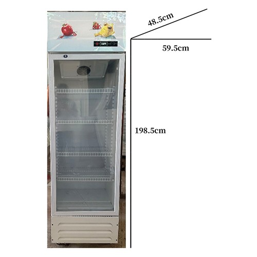 59,5*48,5*198,5cm单门直冷（白色）single door direct cooling (white)ទូរទឹកកកទ្វារមួយត្រជាក់ធម្មតា(ពណ៌ស)