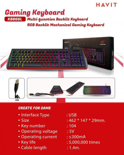 Keyboard Gaming RGB Brand Havit \u2764\ufe0f