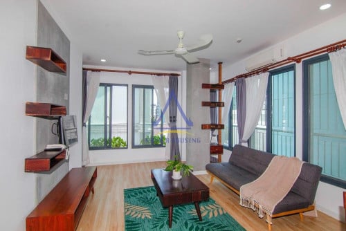 Service Apartment 1 beds with gym for rent at Psar Dem Skov | Russian Market