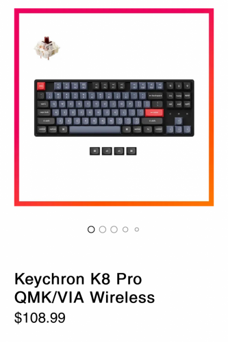 Keychrone K8 Pro មួយទឹកស្អាត