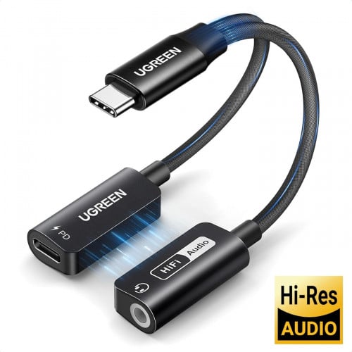 UGREEN Magnetic USB-C to 3.5mm Audio Adapter with PD Hi-Res 25837